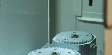 CNC Machine creating bike parts 
