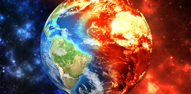 Planet Earth - ecology concept, global warming concept, the effect of environment climate change. Elements of this image furnished by NASA